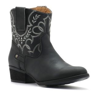 Women’s Black Sterling River Short Western Boots SR6013